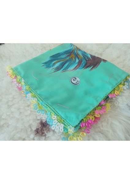 ve Reyhan %100 Pamuk Yazma Üzerine Tamamı El Işi Dört Tarafı Oyalı Yazma, Eşarp, Mevlit Örtüsü 100 x 100CM modelleri