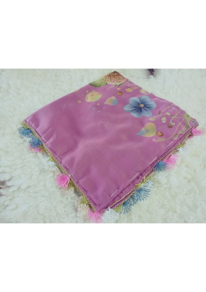 ve Reyhan %100 Pamuk Yazma Üzerine Tamamı El Işi Dört Tarafı Oyalı Yazma, Eşarp, Mevlit Örtüsü 100 x 100CM fiyatları