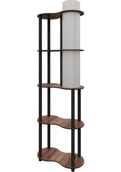 Sperenza Dekoratif Raflı Lambader Ceviz fırsatları