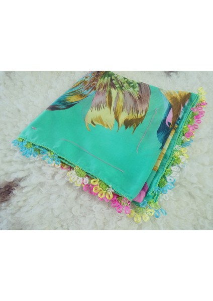 ve Reyhan %100 Pamuk Yazma Üzerine Tamamı El Işi Dört Tarafı Oyalı Yazma, Eşarp, Mevlit Örtüsü 100 x 100CM fiyatları