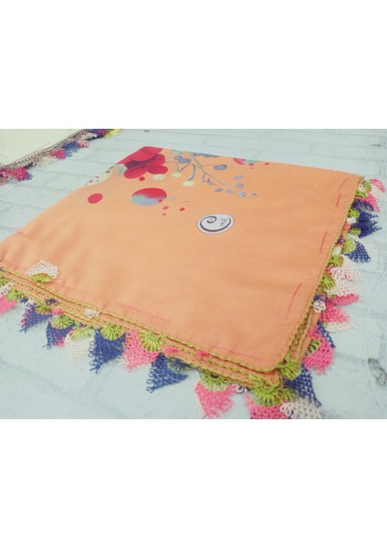 ve Reyhan %100 Pamuk Yazma Üzerine Tamamı El Işi Dört Tarafı Oyalı Yazma, Eşarp, Mevlit Örtüsü 100 x 100CM fiyatları