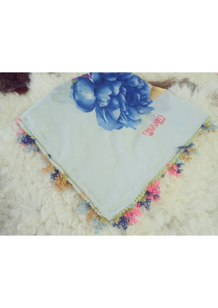 ve Reyhan %100 Pamuk Yazma Üzerine Tamamı El Işi Dört Tarafı Oyalı Yazma, Eşarp, Mevlit Örtüsü 100 x 100CM fiyatları
