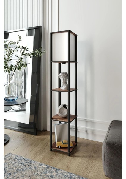 Sakura Raflı Lambader Ceviz, 1. Sınıf Mdf ve Pvc Başlık fırsatları