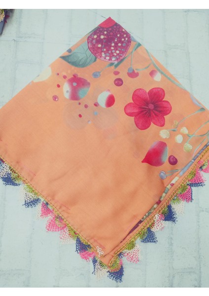 ve Reyhan %100 Pamuk Yazma Üzerine Tamamı El Işi Dört Tarafı Oyalı Yazma, Eşarp, Mevlit Örtüsü 100 x 100CM fiyatları