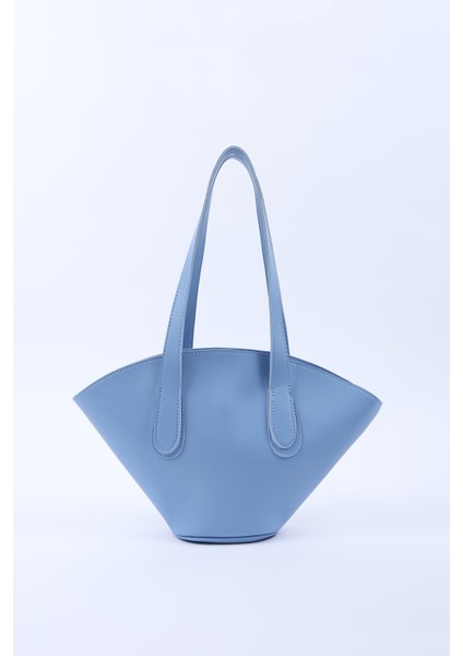 Mavi SHK124 Suni Deri, Astarlı, Fermuarlı,tek Bölmeli El, Kol ve Omuz Çantası fırsatları