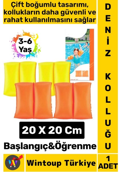 Dayanıklı Yüzme Başlangıç Öğrenme 3-6 Yaş Çift Boğumlu Havuz Yüzme Çocuk Deniz Kolluğu
