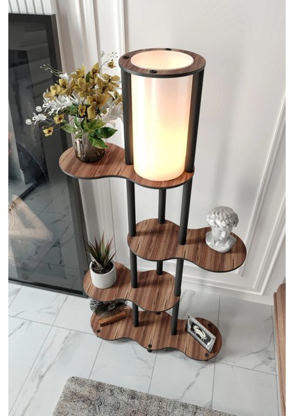 Travers Raflı Lambader Ceviz fiyatları