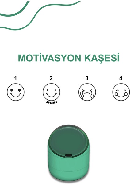 Öğretmen Öğrenci Motivasyon Kaşesi, Veli Motivasyon Kaşesi, Defter ve Kitap Ödev Kontrol Kaşesi
