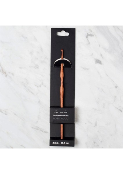La Mia Rosewood 3 mm 15.5 cm Ahşap Yün Tığ