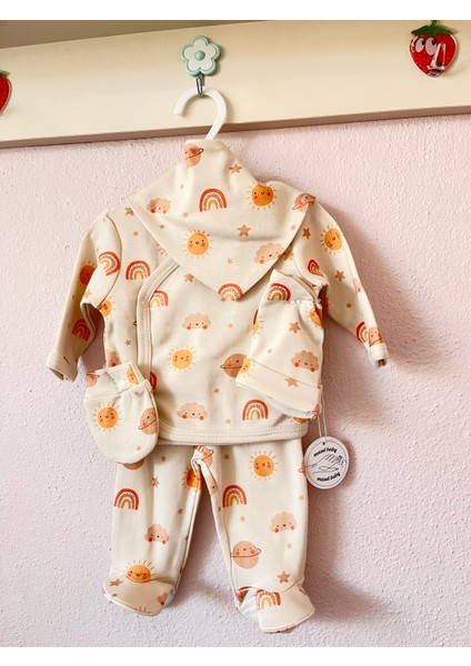 Pamuklu 5'li Yenidoğan Hastane Çıkış Seti indirimleri