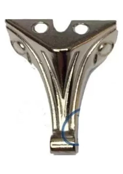 Moda Ahşap Sandık Ayağı, Kutu Ayak 2,5 cm - Nikel, 100 Adet