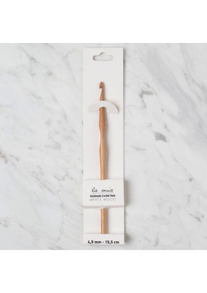 La Mia Whitewood 4.5 mm 15.5 cm Ahşap Yün Tığ