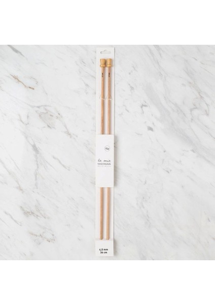 La Mia Whitewood 4.5 mm 36 cm Ahşap Örgü Şişi