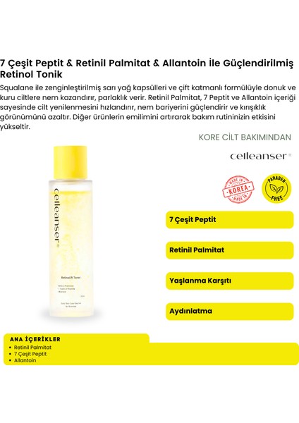 7 Peptit ve Retinil Palmitat ile Cilt Onarımını Destekleyen Retinol Tonik fiyatları