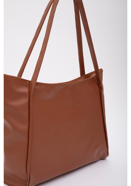 Taba SHK90 Suni Deri Iç Bölmeli Fermuarlı El, Kol ve Omuz Shopper Çanta indirimleri