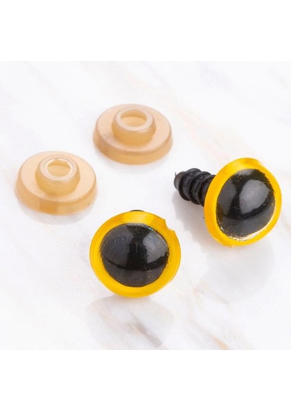 Loren 12 mm Sarı 5 Çift Amigurumi Göz