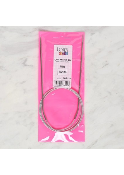 Loren Crafts 2.5 mm Çelik Misinalı Şiş 100 cm fiyatları