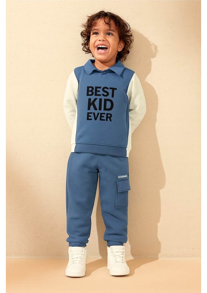 Erkek Bebe Çocuk Iki Ip Baskılı Ikili Spor Takım 2/8 Yaş