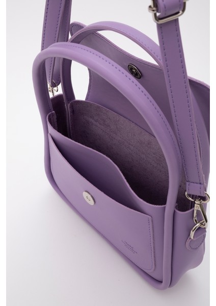 Lila SHK97 Suni Deri Ön Cep Detaylı 2 Bölmeli Ayarlanabilir Askılı El,kol ve Omuz Çantası indirimleri