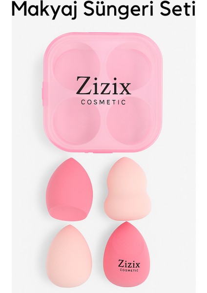 4'lü Plastik Kutulu Makyaj Süngeri Paketi