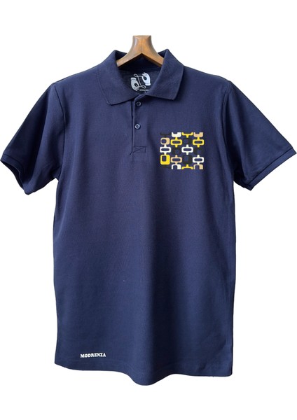 Lacivert Lacoste Tasarım Polo Yaka