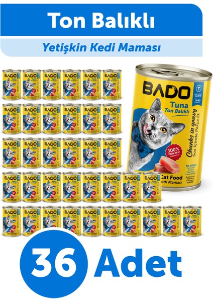 Yetişkin Yaş Kedi Maması Ton Balıklı 400GR 36'lı