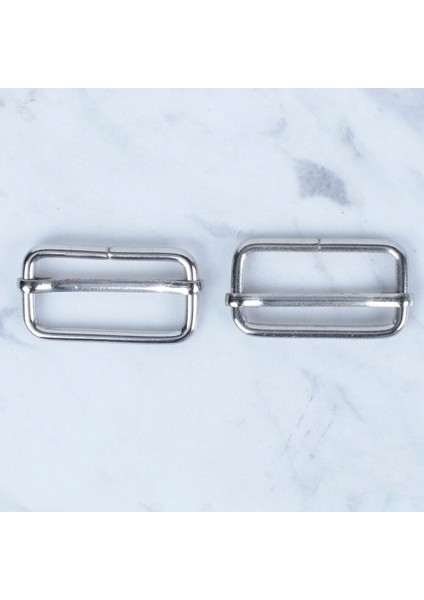 Loren Gümüş Metal Toka Sürgülü 2 Li Paket