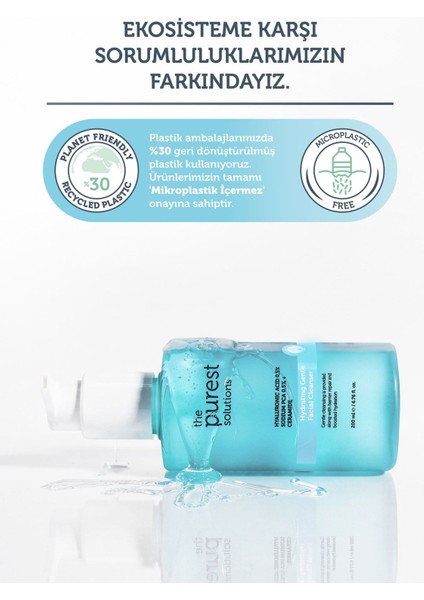 The Purest Solutions Kuru ve Karma Ciltler Için Nemlendirici ve Bariyer Onarıcı Temizleme Jeli 200 ml indirimleri