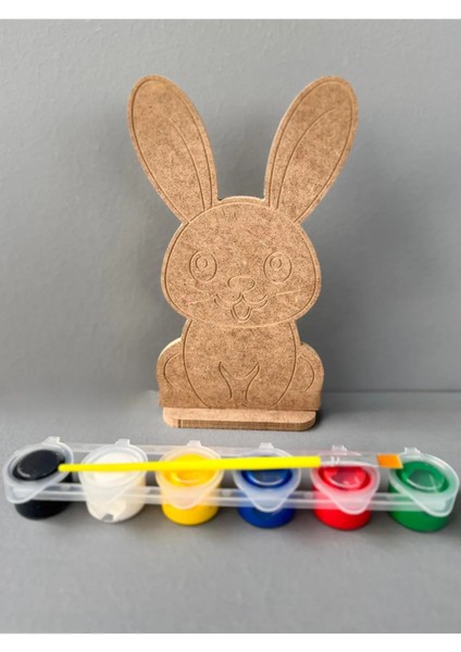 Ahşap Tavşan Figürü Boyama Seti Eğitici Boyama Aktivitesi modelleri