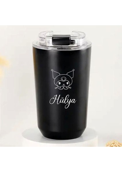 Kişiye Özel Retro Stil 240ML Vakumlu Isı Korumalı Kuromi Baskılı Termos Kupa modelleri