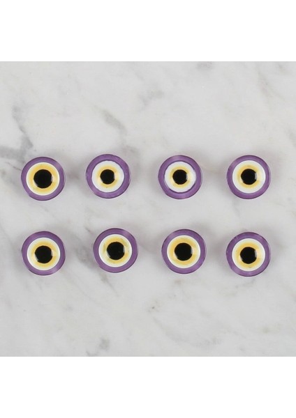 Loren Crafts Mor 8 Li Nazar Boncuğu Düğme - 169 fiyatları