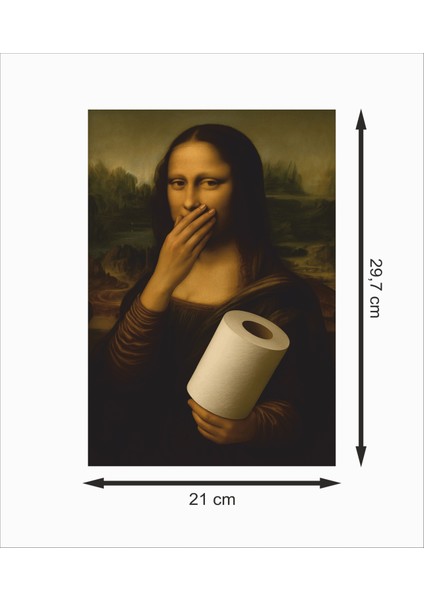 Mona Lisa Wc Dekoratif Ahşap Poster fiyatları