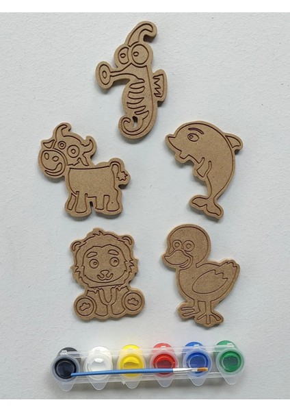 Hayvan Figürleri Boyama Seti Seri 5 / Boyama Etkinliği