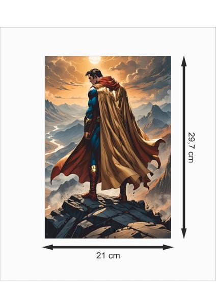 Süpermen Dekoratif Ahşap Poster fiyatları