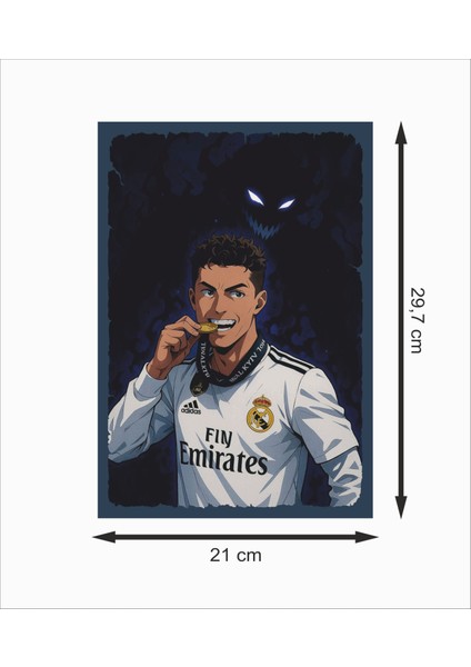 Ronaldo Futbolcu Dekoratif Retro Ahşap Poster fiyatları