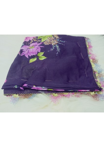 ve Reyhan %100 Pamuk Yazma Üzerine Tamamı El Işi Dört Tarafı Oyalı Yazma, Eşarp, Mevlit Örtüsü 100 x 100CM fiyatları