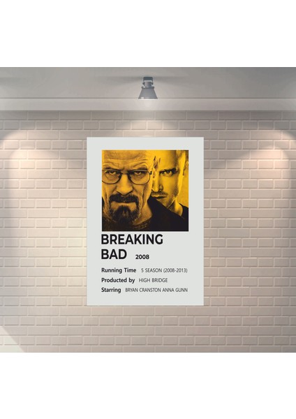 Breaking Bad Dizi Afişi Çerçevesiz Dekoratif Ahşap Poster