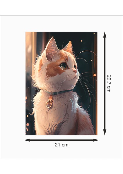 Sevimli Kedi Yavrusu Dekoratif Ahşap Poster fiyatları