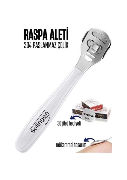 Bx Raspa Aleti 30 Jilet Yedekli Solingen Profesyonel