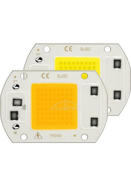 220 Volt 50 Watt Amber Projektör Cob LED Çipi