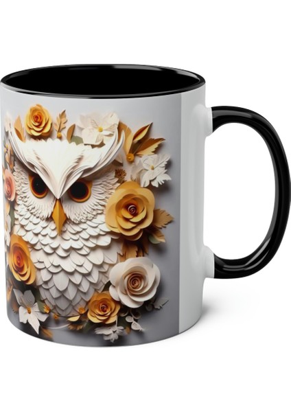 Baykuş Desenli Baskılı Kupa Bardak modelleri