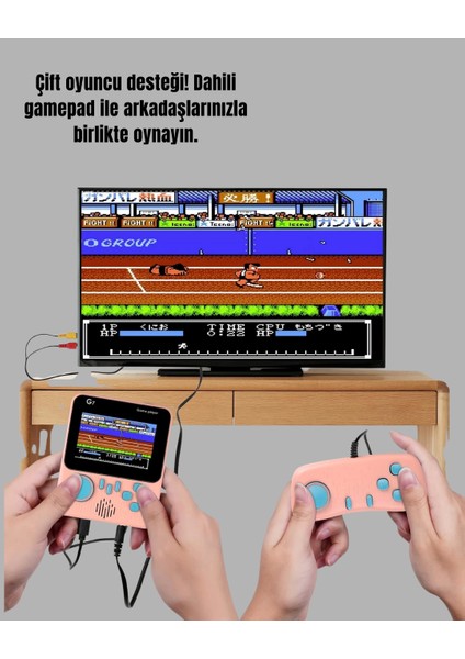 666 Klasik Oyunlu Mini Retro Konsol – Büyük Ekran Desteği fırsatları