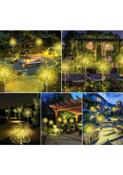 solar 200 led sarı renk led bahçe aydınlatma solar bahçe süsü sge1003 indirimleri