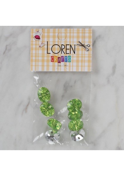 Loren Crafts Yeşil 8 Li Düğme - 247