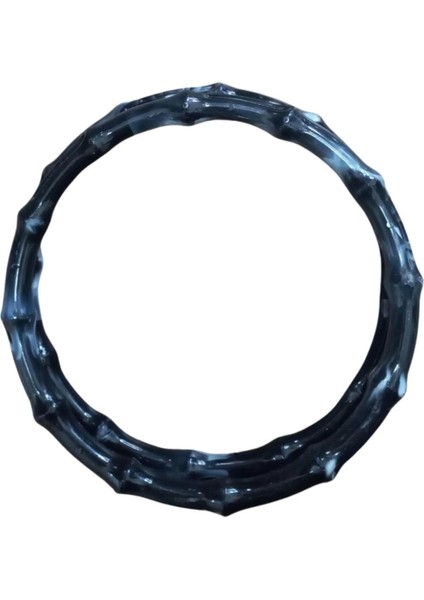 Çanta Sapı Akrilik Yuvarlak Siyah