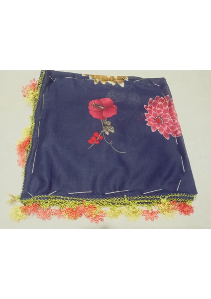 ve Reyhan %100 Pamuk Yazma Üzerine Tamamı El Işi Dört Tarafı Oyalı Yazma, Eşarp, Mevlit Örtüsü 100 x 100CM modelleri