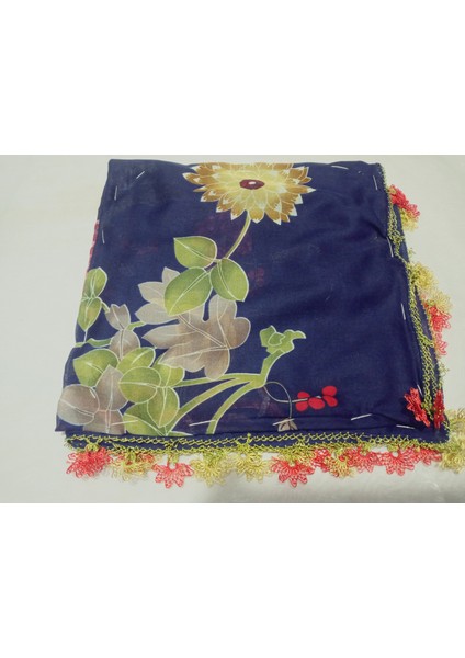 ve Reyhan %100 Pamuk Yazma Üzerine Tamamı El Işi Dört Tarafı Oyalı Yazma, Eşarp, Mevlit Örtüsü 100 x 100CM indirimleri