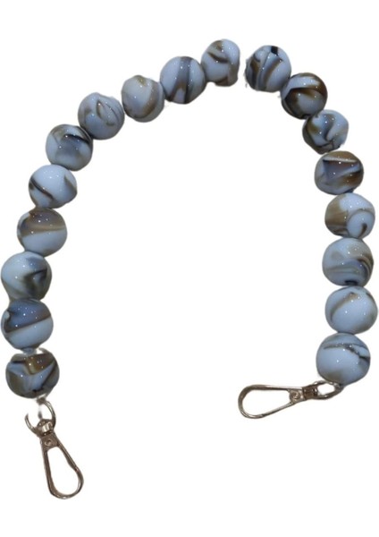 Çanta Askısı 40 cm Akrilik Yuvarlak Beyaz