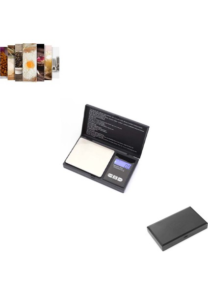 Kapaklı Küçük Dijital Hassas Cep Ölçeği Mücevher Vb. Terazisi LCD Elektronik Kuyumcu Laboratuvar Tartısı (Max: 500 Gr)