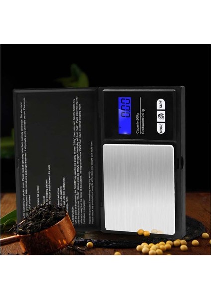 Kapaklı Küçük Dijital Hassas Cep Ölçeği Mücevher Vb. Terazisi LCD Elektronik Kuyumcu Laboratuvar Tartısı (Max: 500 Gr) modelleri